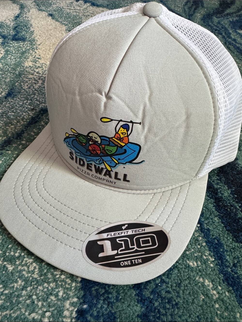 Sidewall Pizza Company Light Gray Mesh Trucker Hat with Kayak Logo